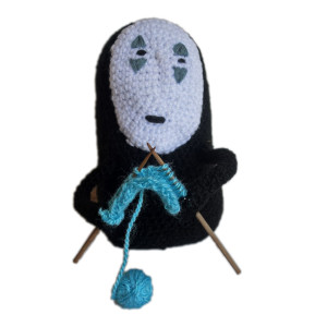 Spirited-Away No-Face-Kaonashi Crochet Toys-  Aren Crochet